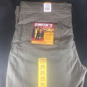 SMITH'S FLEECE LINED WORK JEANS W46 L32